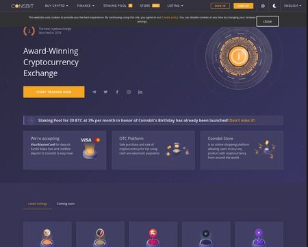 website thubmnail of Coinsbit