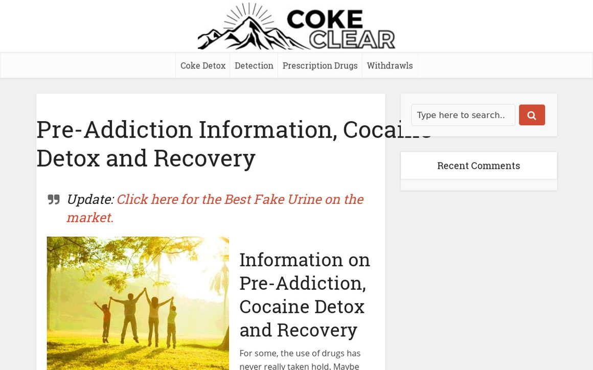 website thubmnail of Cokeclear