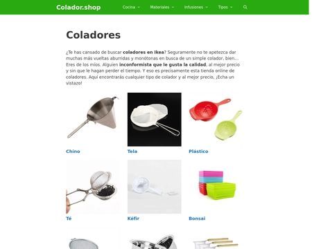 website thubmnail of Colador.shop