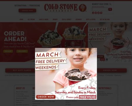 website thubmnail of Cold Stone Creamery