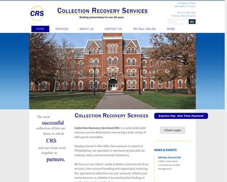website thubmnail of Collection Recovery Services