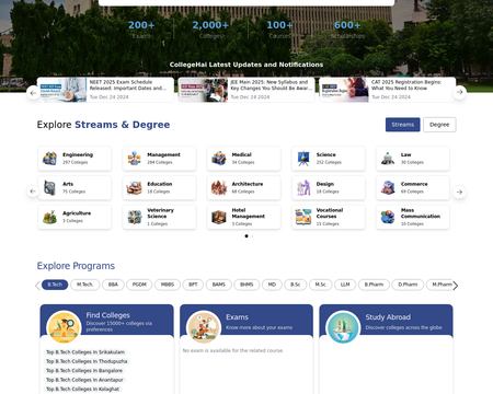 website thubmnail of CollegeHai