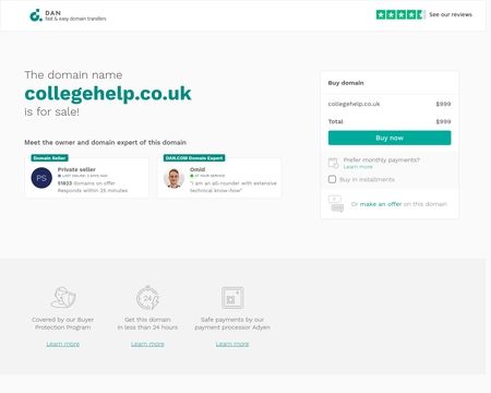 website thubmnail of CollegeHelp