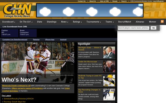 Thumbnail of College Hockey News