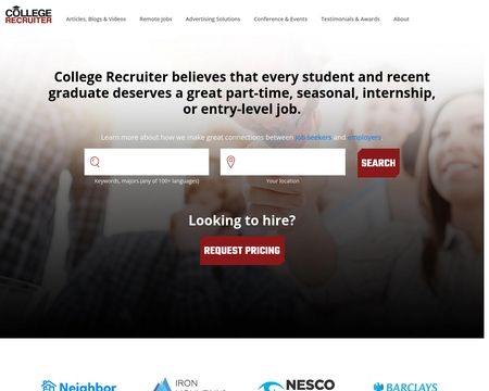 website thubmnail of College Recruiter