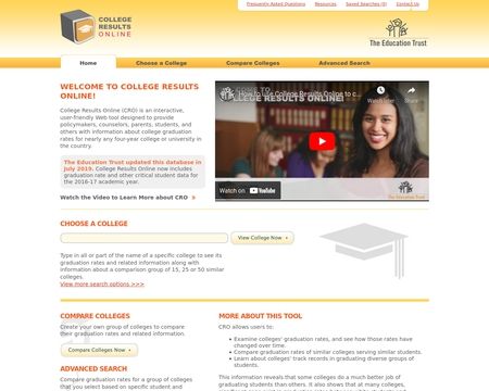 website thubmnail of College Results Online