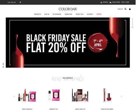 website thubmnail of Colorbar Cosmetics