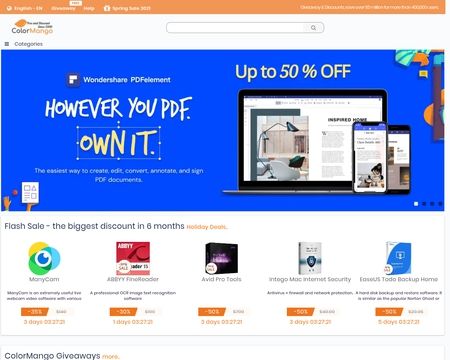 website thubmnail of ColorMango