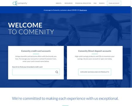 website thubmnail of Comenity