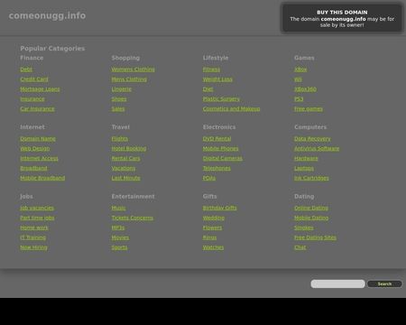 website thubmnail of Comeonugg.info