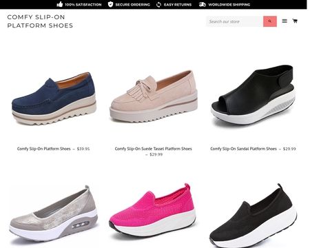 Comfy Slip On Platform Shoes