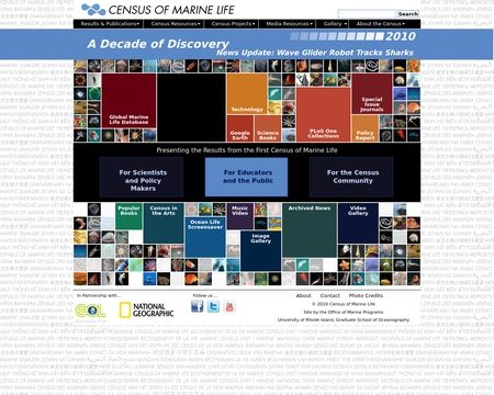 website thubmnail of Census of Marine Life