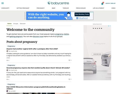 website thubmnail of Babycentre