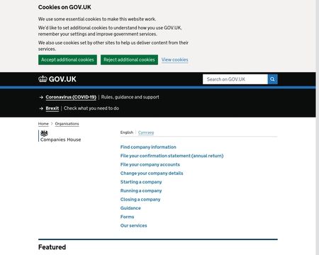 website thubmnail of Companieshouse.gov.uk