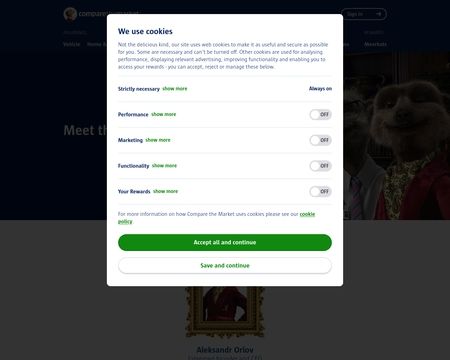website thubmnail of CompareTheMeerkat