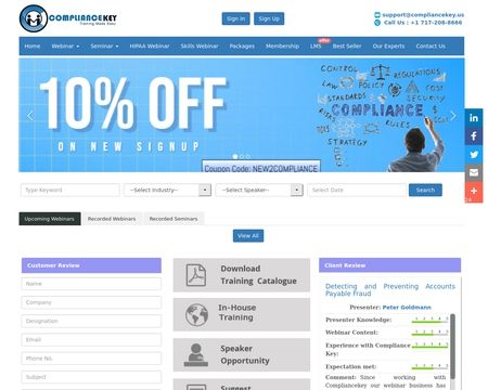 website thubmnail of ComplianceKey.us
