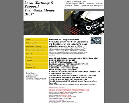 website thubmnail of Computer Outlet
