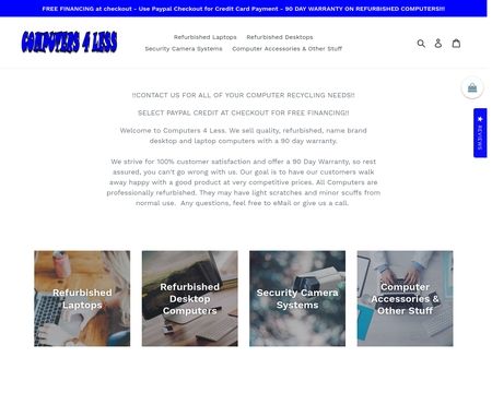 website thubmnail of Computers 4 Less