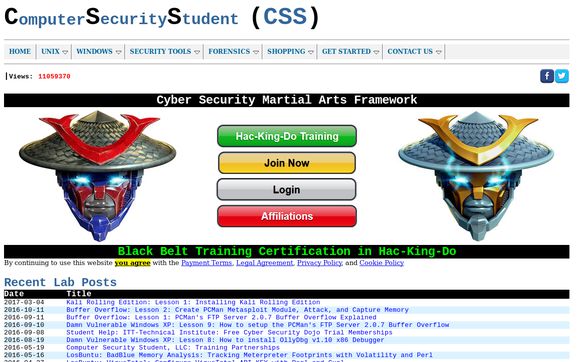 Thumbnail of Computersecuritystudent.com