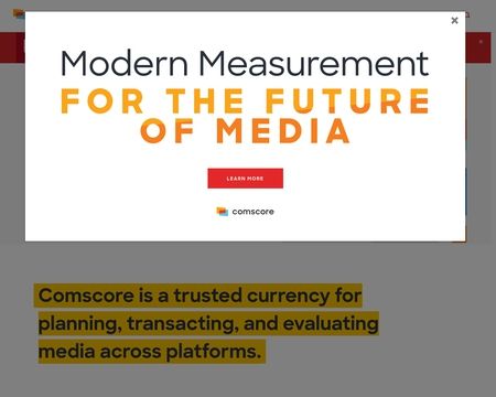 website thubmnail of comScore