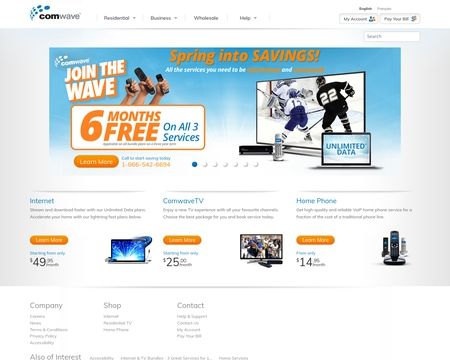 website thubmnail of Comwave