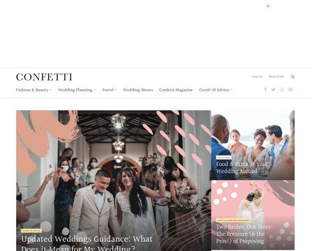 website thubmnail of Confetti.co.uk