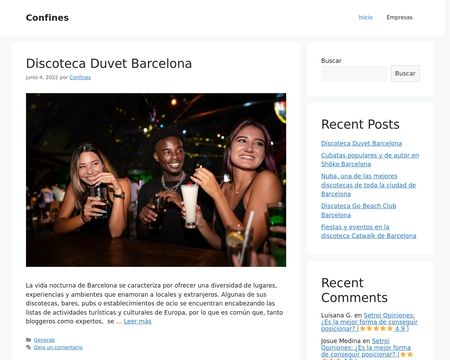 website thubmnail of Confines.es