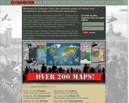 website thubmnail of Conquer Club