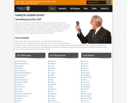 website thubmnail of ContactHelp