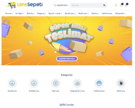 website thubmnail of Contactlens365