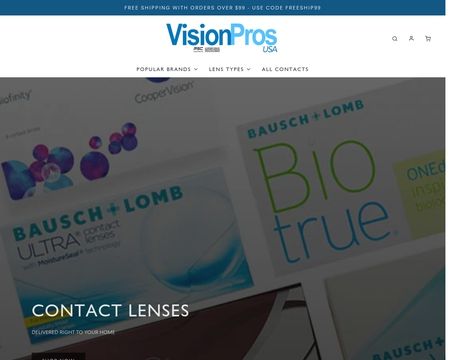 website thubmnail of Contact Lenses Canada