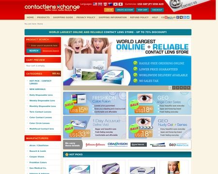 website thubmnail of ContactLensXchange
