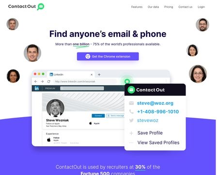 website thubmnail of ContactOut Email Search Engine