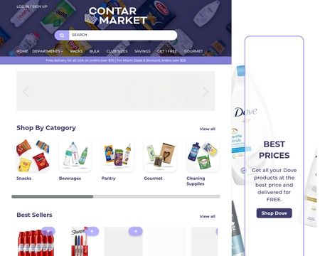 website thubmnail of Contar Market