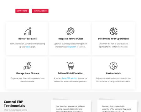 website thubmnail of Control ERP