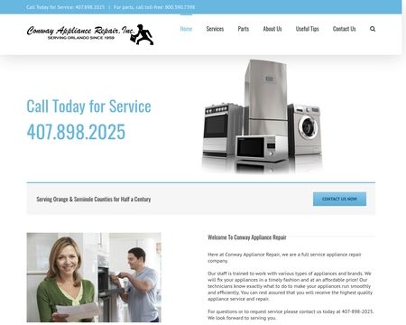 website thubmnail of Conway Appliance Repair