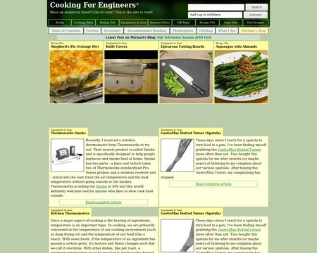 website thubmnail of Cooking For Engineers