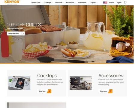 website thubmnail of Kenyon Grills