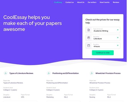 website thubmnail of CoolEssay