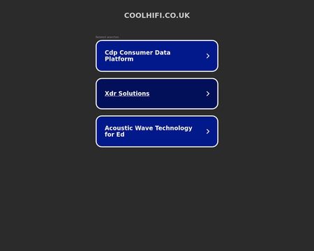 website thubmnail of Coolhifi.co.uk