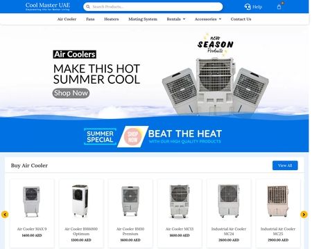 website thubmnail of Cool Master UAE