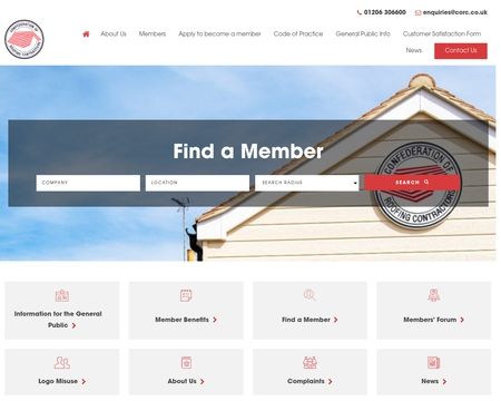 website thubmnail of Corc.co.uk