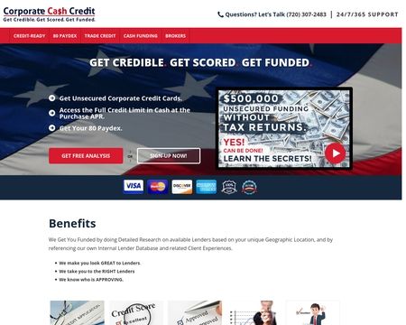 website thubmnail of CorporateCashCredit