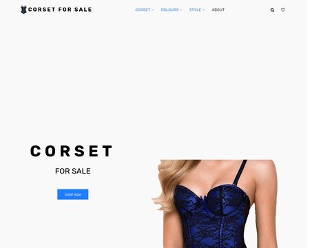 website thubmnail of Corsetforsale
