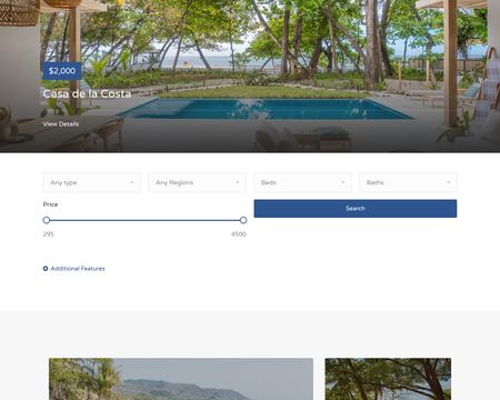 website thubmnail of CostaRicaBeachRentals