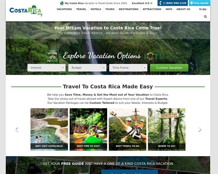 website thubmnail of My Costa Rica