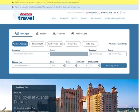 website thubmnail of CostcoTravel