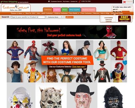 website thubmnail of Costumes4Less