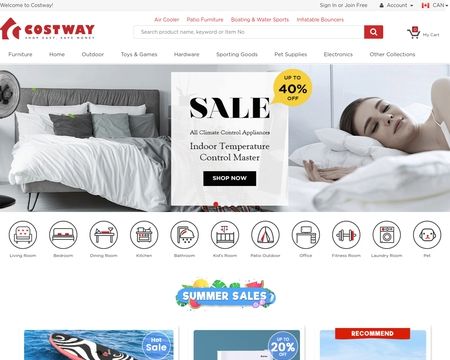 website thubmnail of Costway Canada
