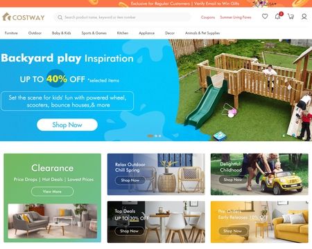 website thubmnail of Costway